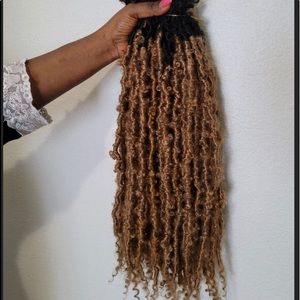 Handmade crochet butterfly locs